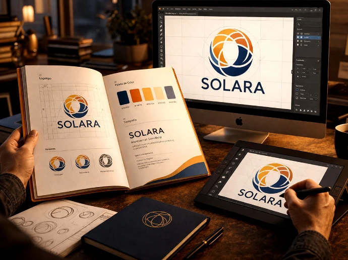 “Diseño de identidad visual corporativa y branding premium desarrollado por Increarte.”